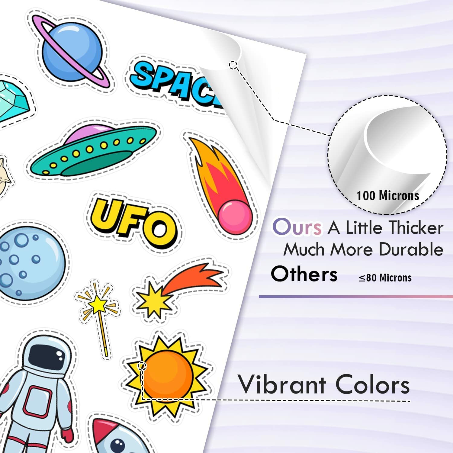 Lot 20-100 KOALA Printable Vinyl Sticker Paper Glossy/ Matte/ Clear Inkjet Laser