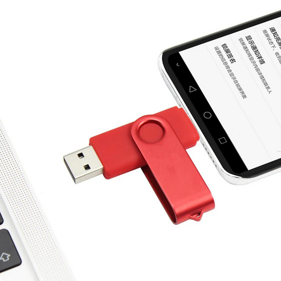 256GB USB 2.0 USB-A & USB-C Flash Drive Dual Connector Portable