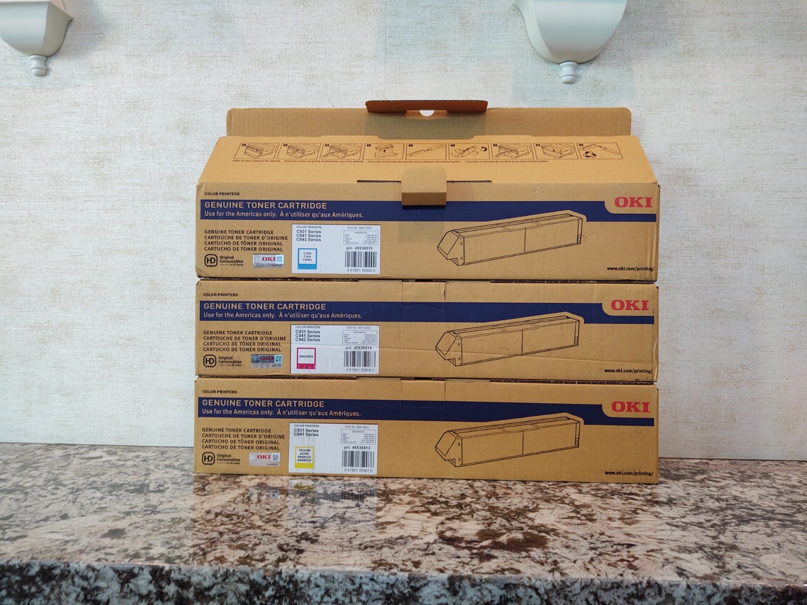 Genuine OKI Toner Cartridge for C931 C941 C942 Series see description for color