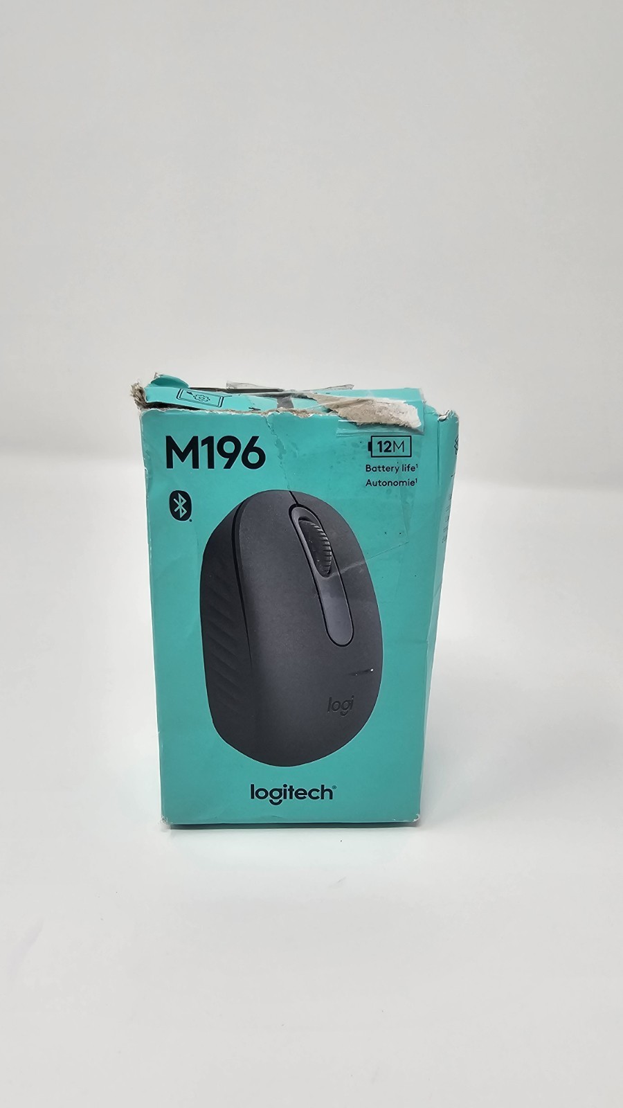 Logitech – M196 Lightweight Bluetooth Wireless Optical Mouse Compact 3-Button
