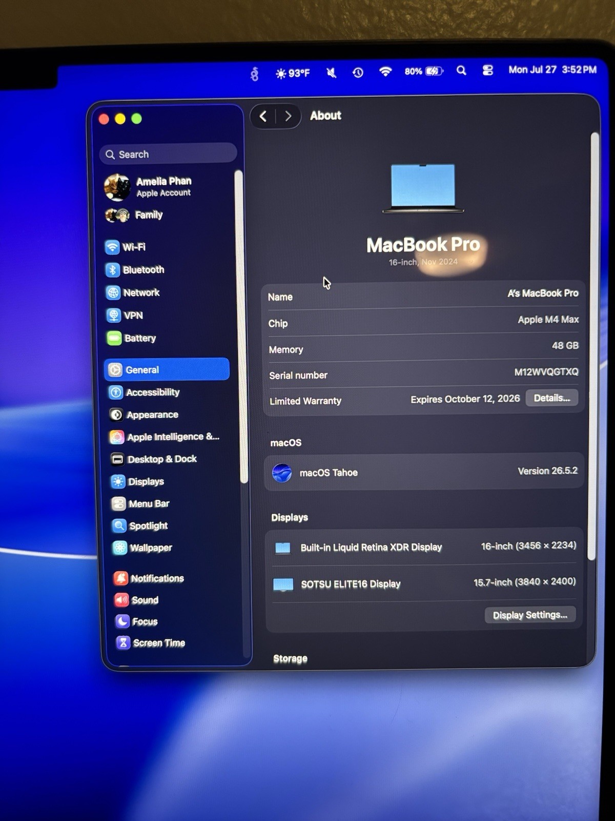 Apple MacBook Pro 16″ M4 Max 48GB RAM 1TB SSD Touch ID Gray (2024)