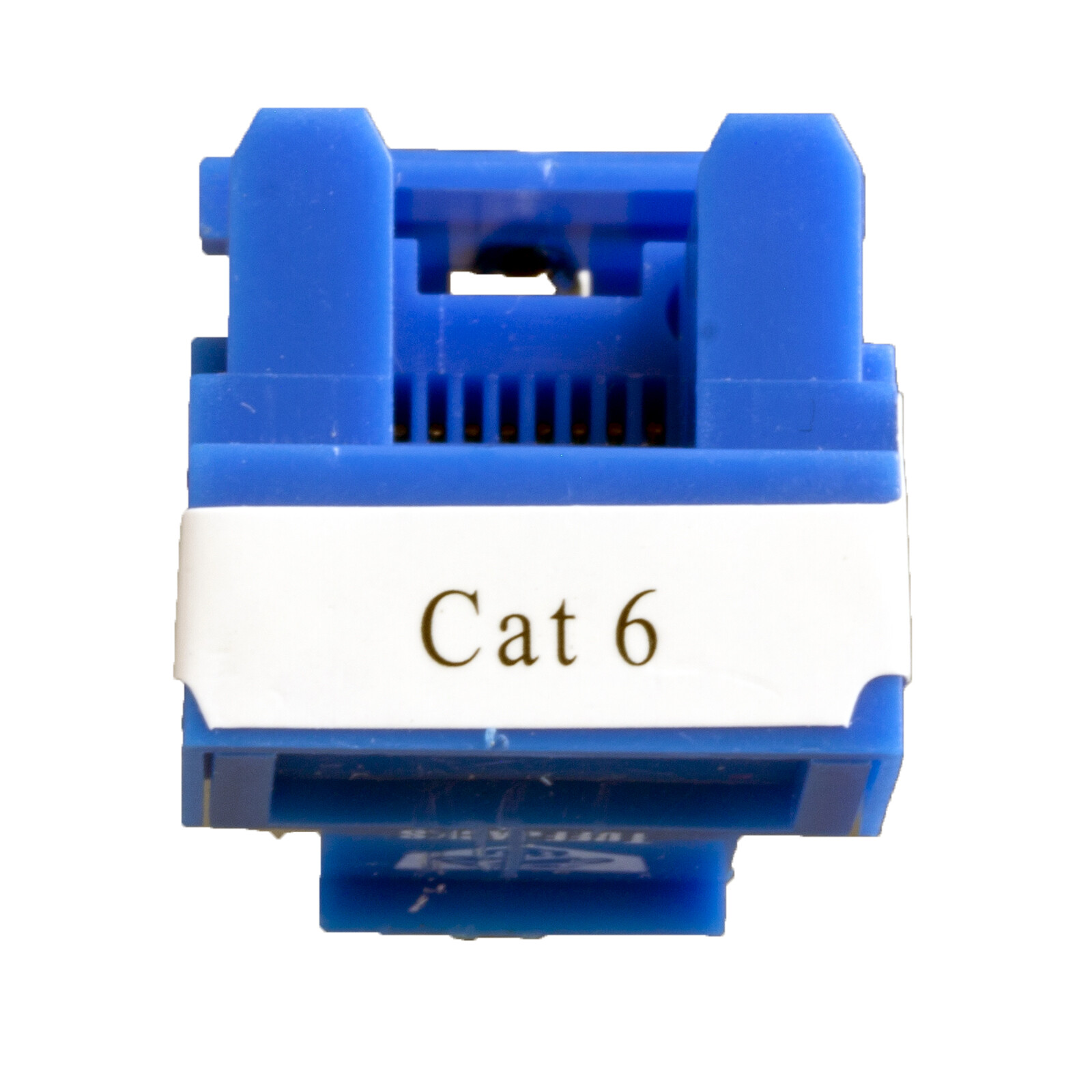 Cat6 Keystone Jacks in Blue RJ45 25 Pcs Pack Lifetime Warranty