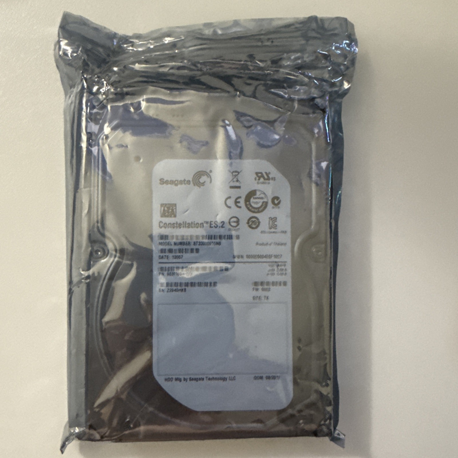 Seagate Constellation ES 3TB 7200RPM 3.5in (ST33000650NS) Hard Drive
