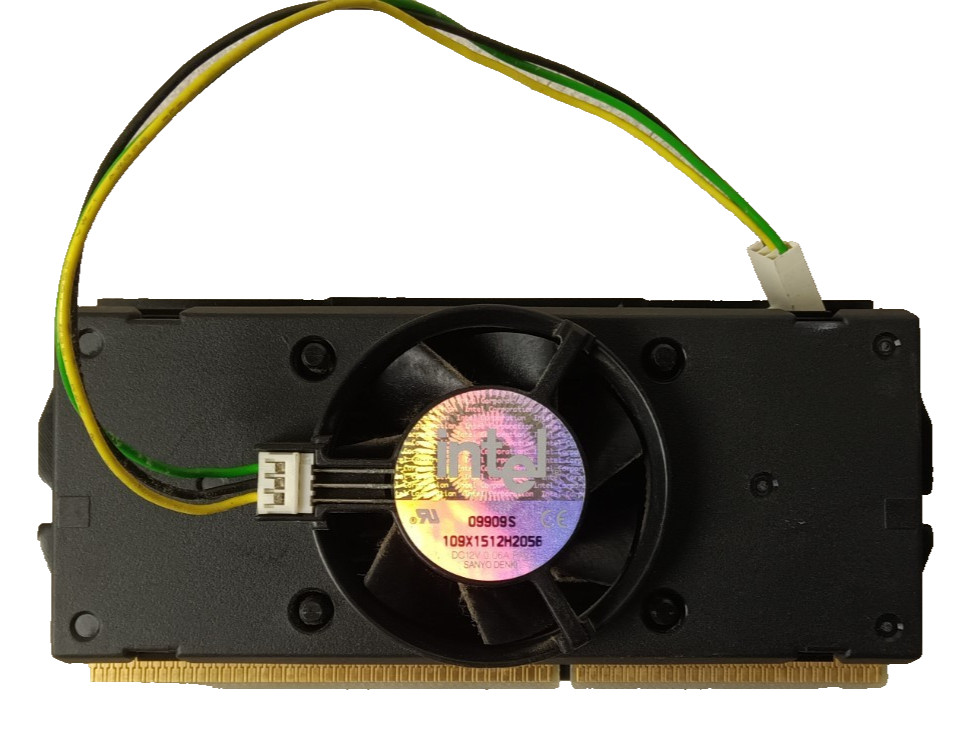 Intel Pentium iii Slot 1 SL37C Processor Heat Sink Fan & Cable
