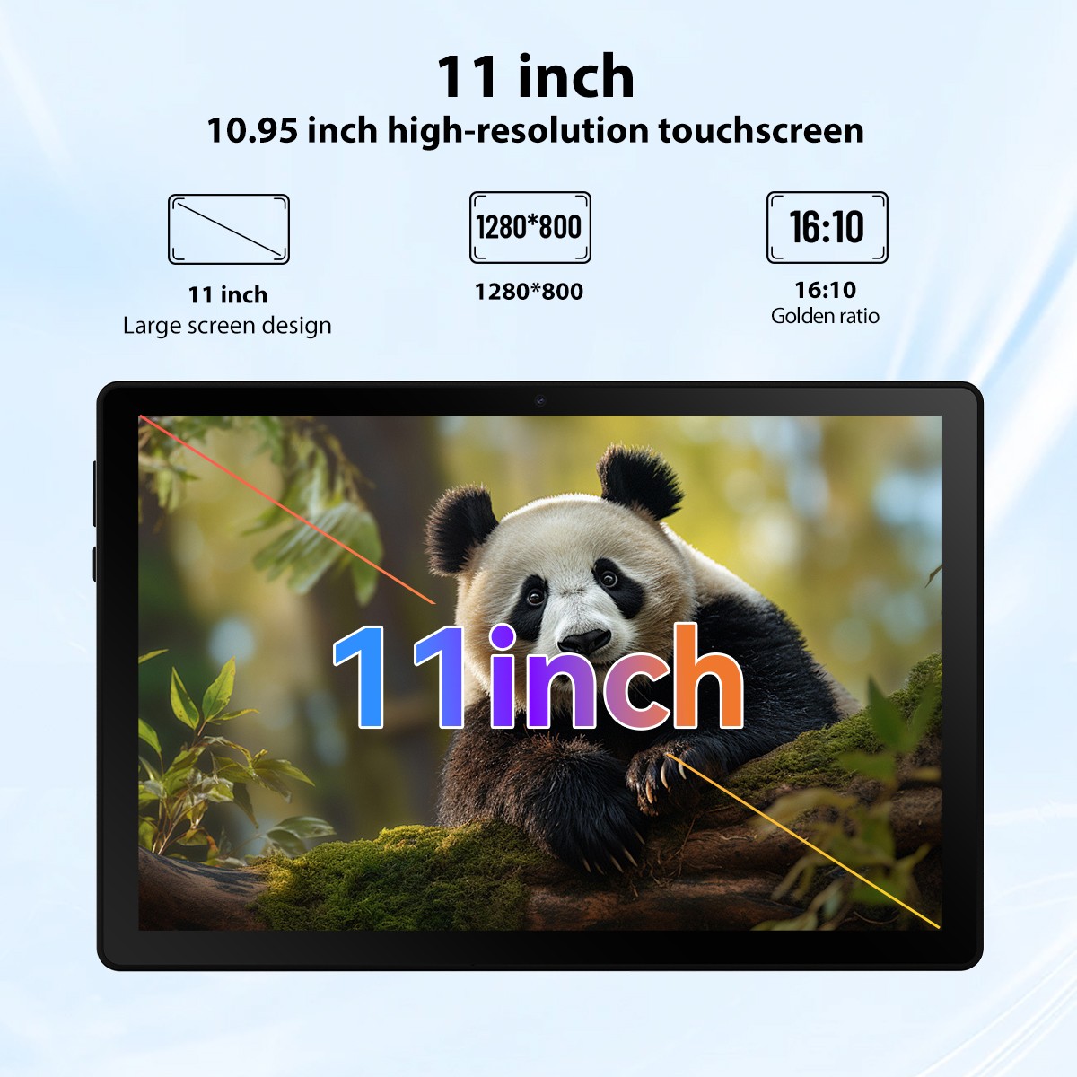 AEEZO Tablet 11 inch Ultra Android 14 Tablets 16GB RAM 128GB, 1TB Expandable IPS