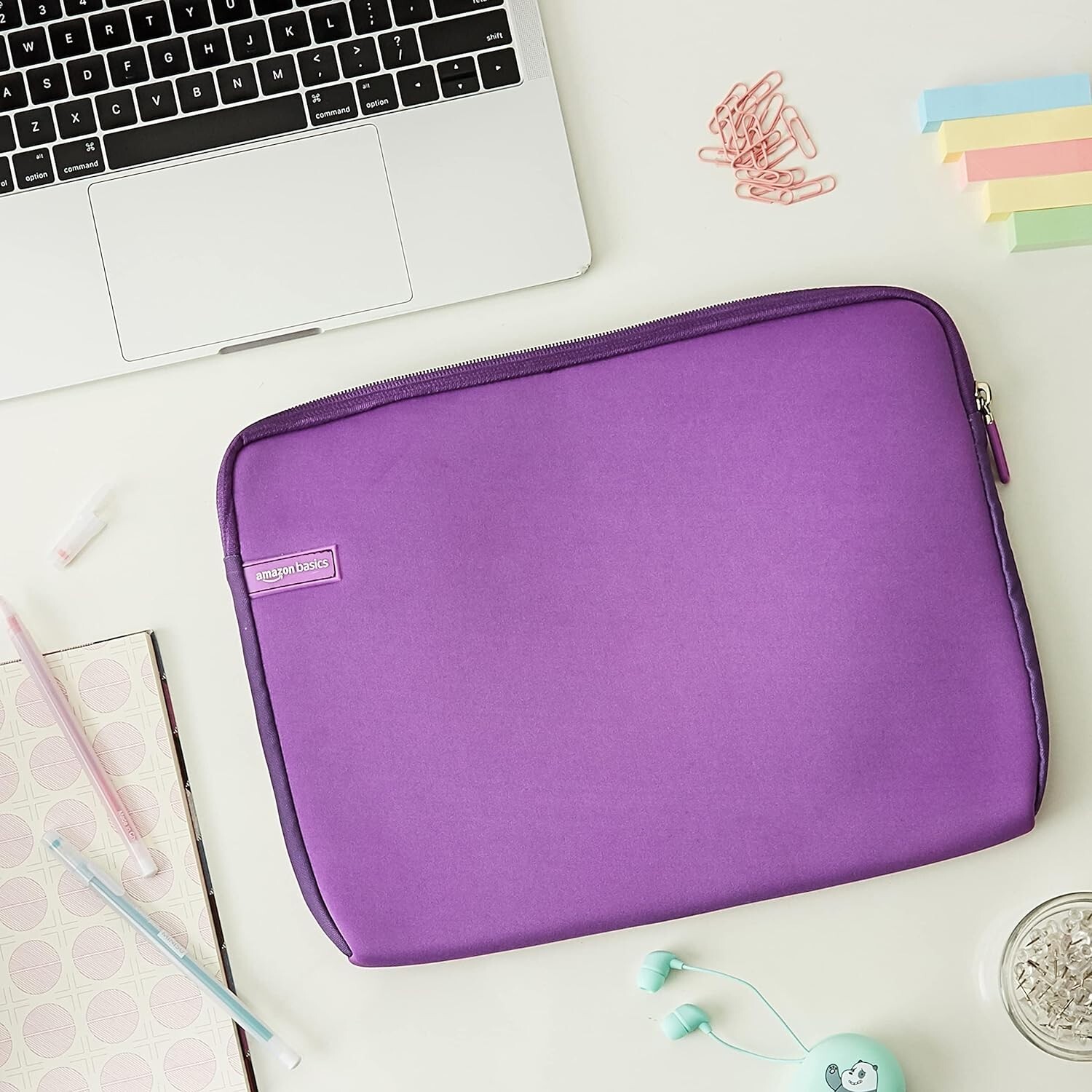 Amazon Basics Purple 13.3-Inch Laptop / Tablet Sleeve Protective Case W/ Zipper