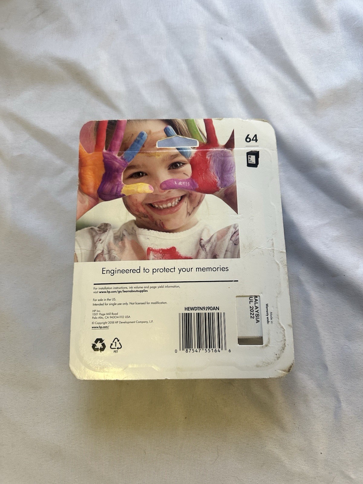 HP 64 Black Ink Cartridge – N9J90AN
