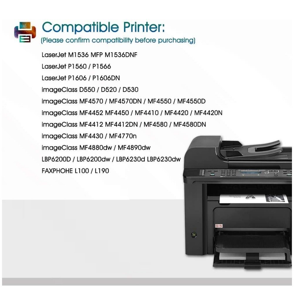 2PK CE278A Toner Compatible With HP Laserjet 78A Pro M1536DNF MFP P1560 P1606DN
