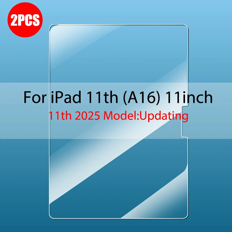 2PCS Apple iPad 11th Generation 2025 10.9″ Tempered Glass Cover Screen Protector