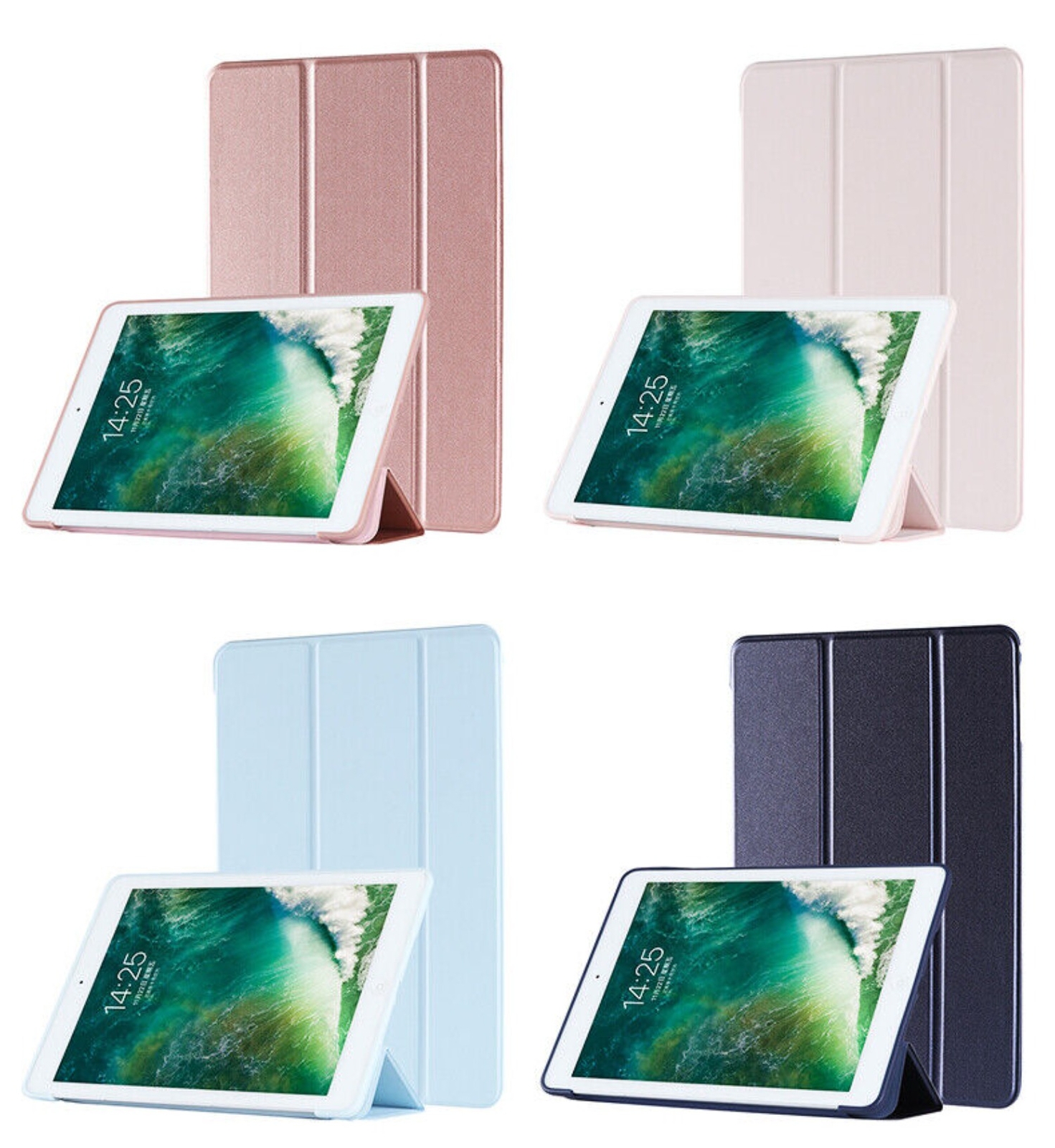 9.7″ iPad Case For iPad 6th/5th Gen Air 1st 2nd Gen Smart Flip Stand Case Cover