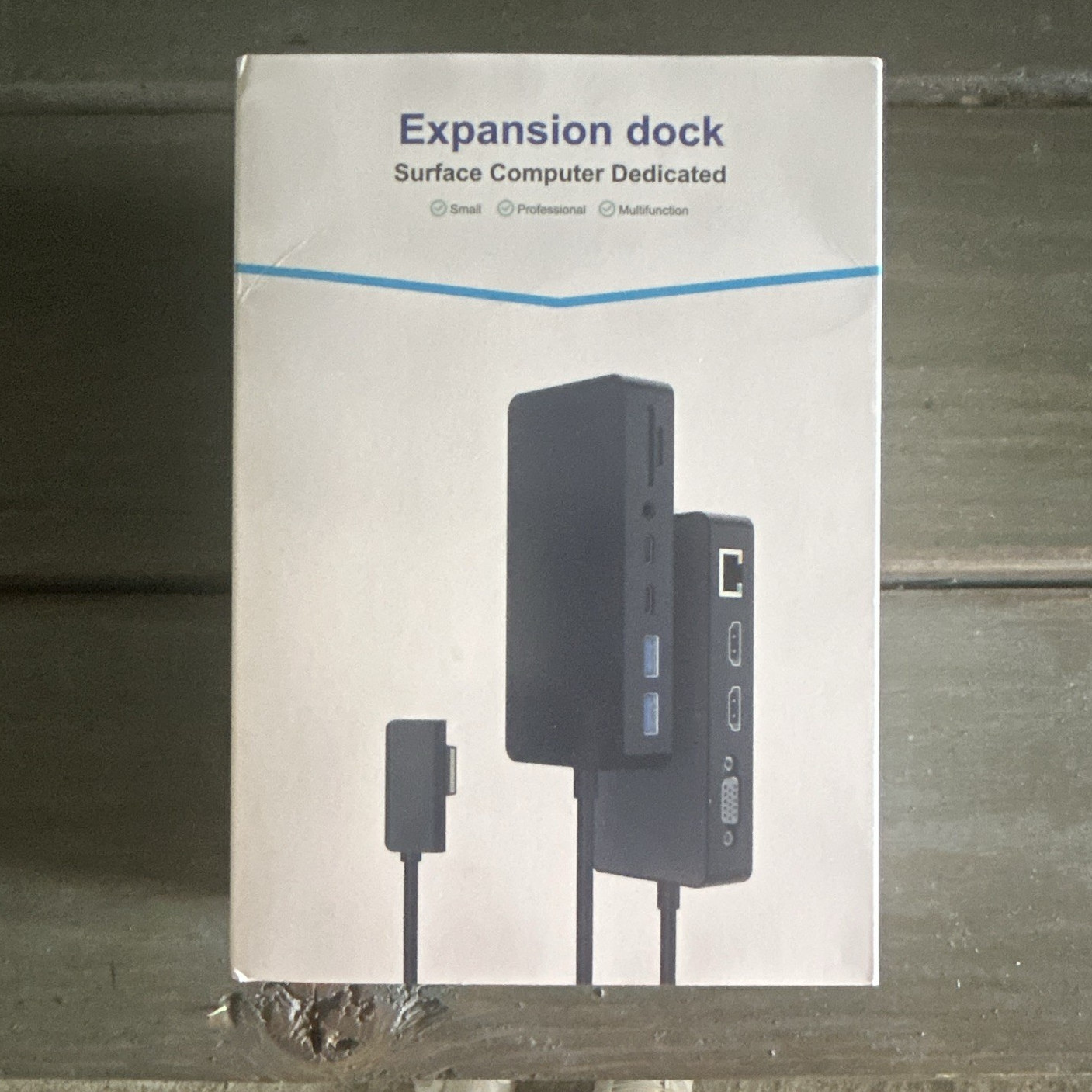 Surface Docking Station for Microsoft Surface, HDMI USB 3.0 VGA RJ-45, Black