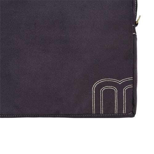 miim Soft Gold Faux Suede 13″ inch Laptop Sleeve (Black) with Shoulder Strap
