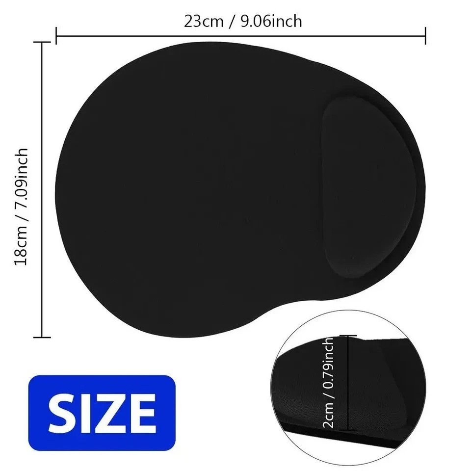 Mouse Pad Wrist Rest Support Ergonomic Comfort Mat Non-Slip PC Laptop Computer