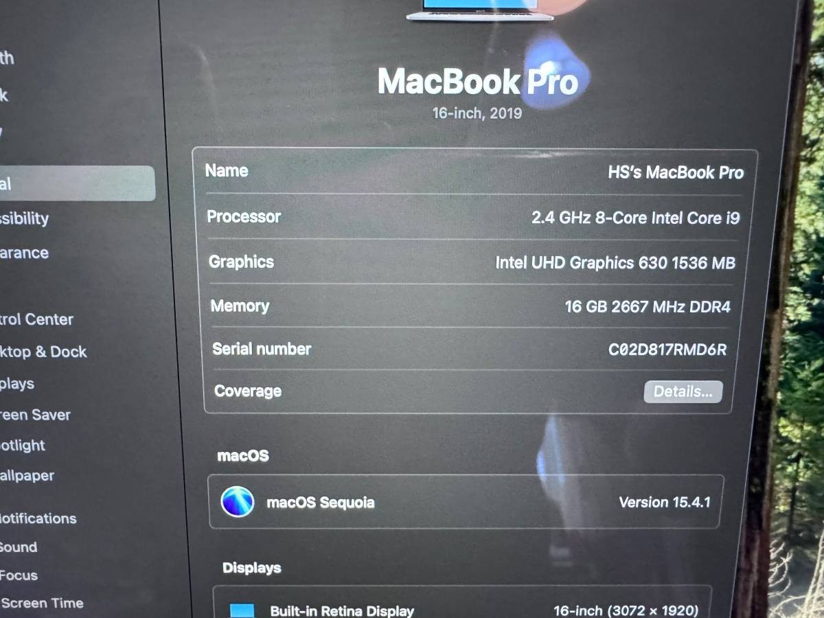 Apple MacBook Pro 2019 i9-9980H 16GB 1TB SSD Radeon Pro 5500M MVVM2LL/A A2141