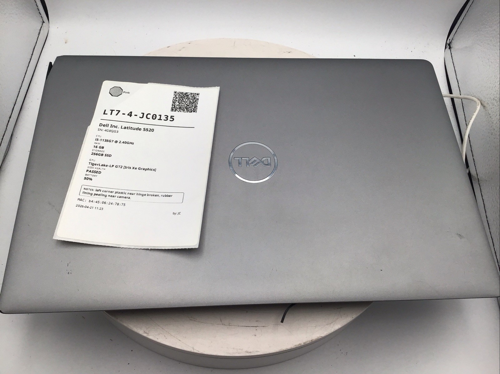 Dell Latitude 5520 15.6″ Laptop i5-1135G7 16GB RAM 256GB SSD Win11Pro Used READ