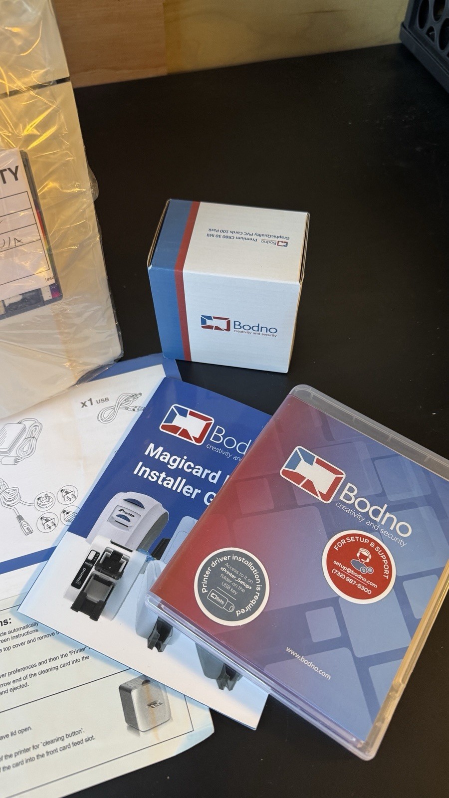 Magicard Pronto ID Card Printer & Complete Supplies Package, Bodno ID Software