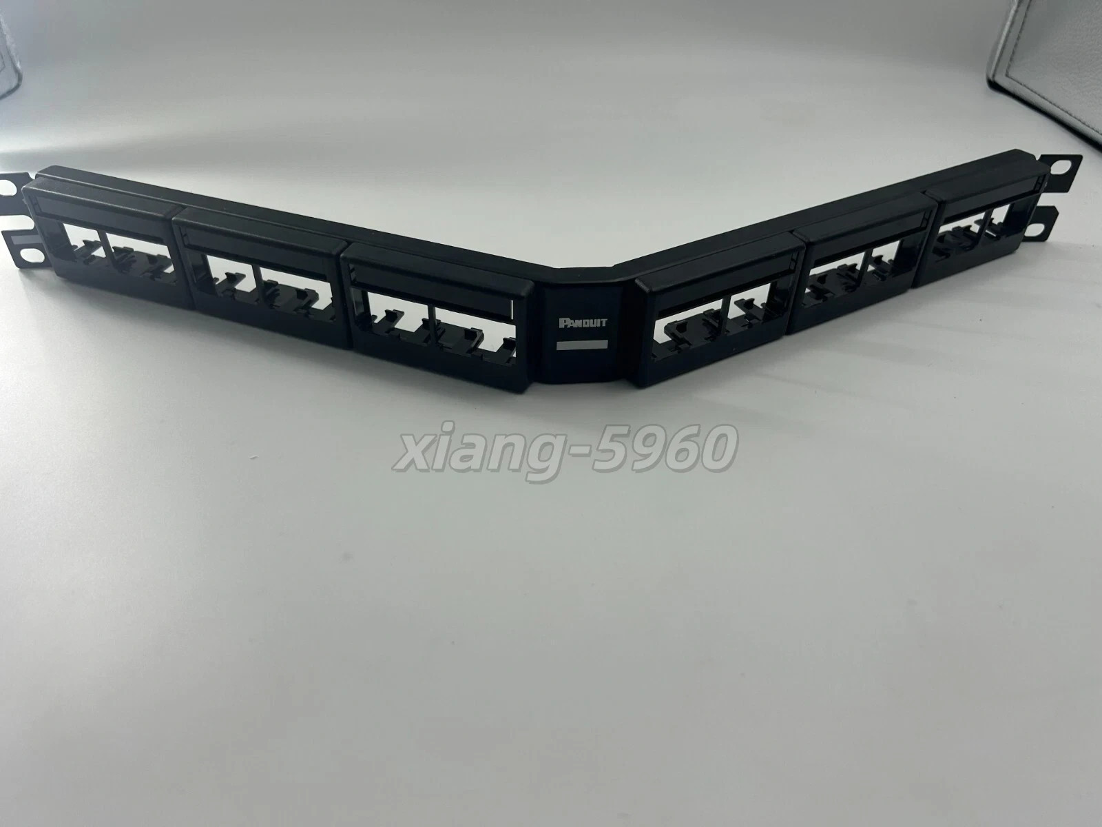 Panduit CPP24/LA24WBLY Mini-Com 24 Port Angled Modular Patch Panel Port 1 RU BL