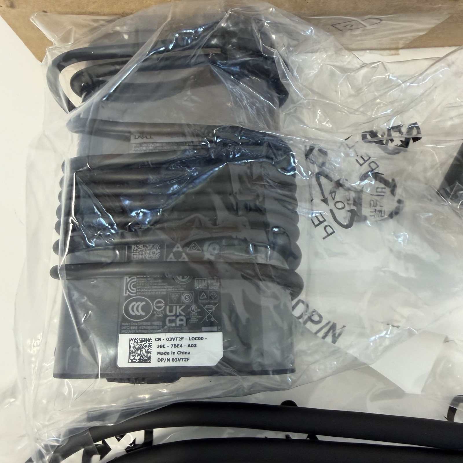 Dell Original 65W Slim 7.4mm Power Adapter with Power Cable 332-1831