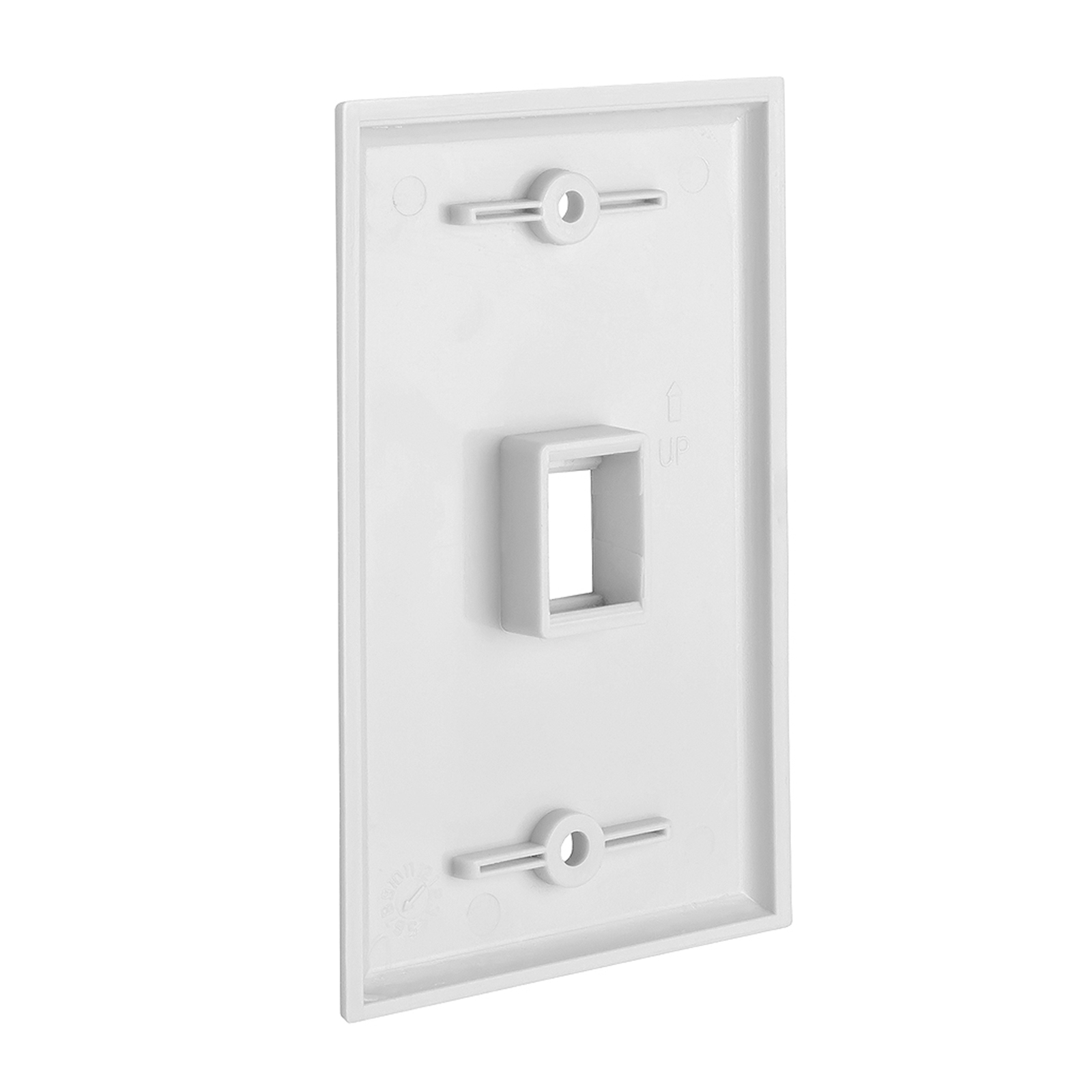 Keystone Wall Plate Jack Insert RJ45 CAT5e CAT6 White Face Plate LOT