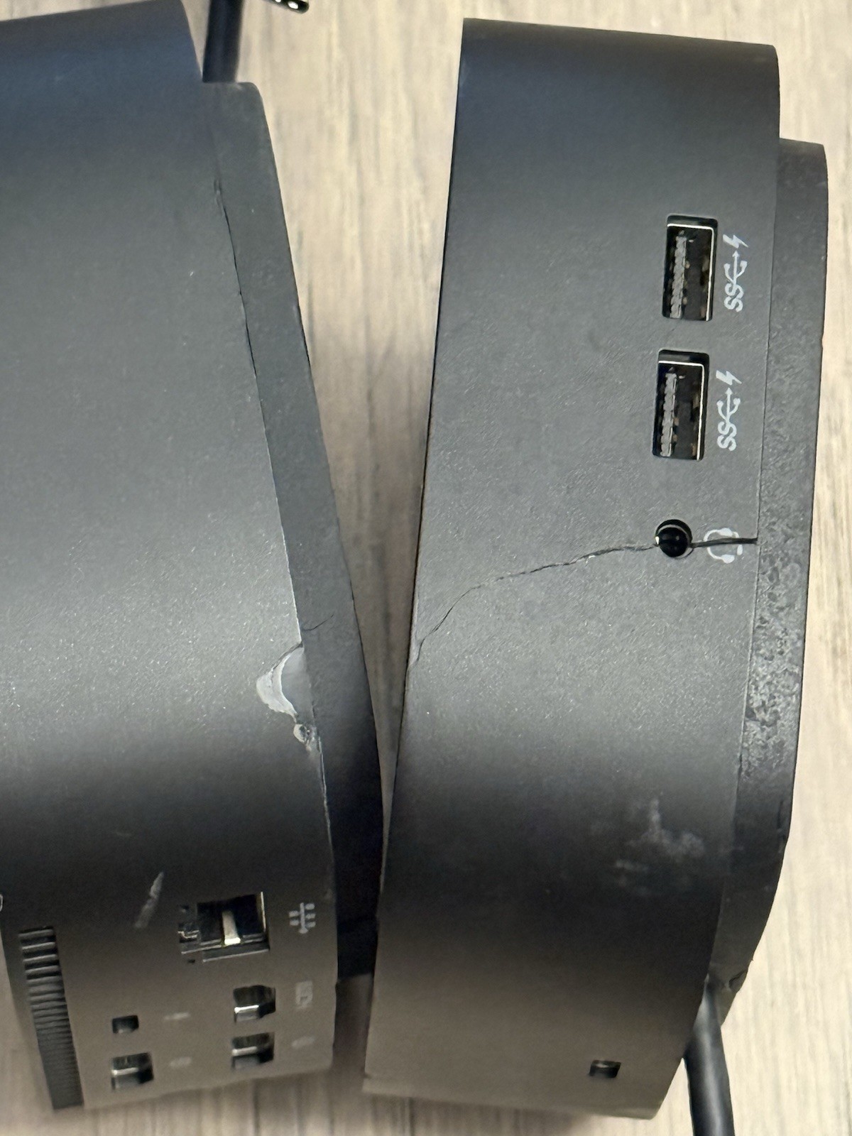 HP HSN-IX02 G5 USB-C Docking Station -Dock Only-Tested Works -Cracked Outer Case