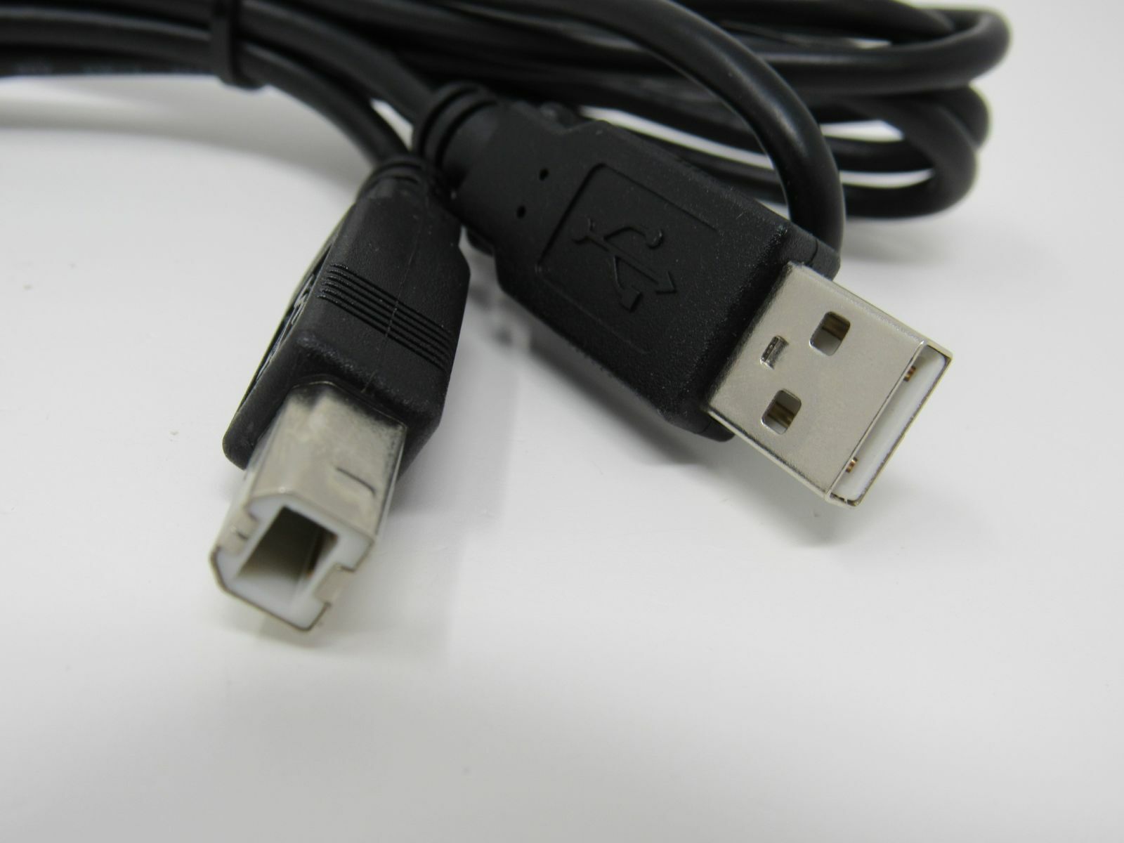 Standard USB A Plug to USB B Plug Cable 5.5 ft Male