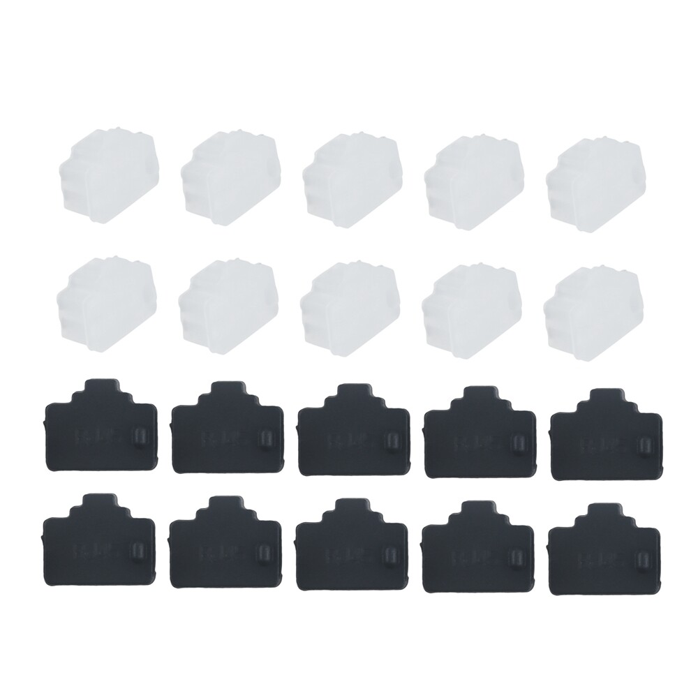 10x Silicone Anti Dust Cover Plugs F Ethernet Hub Port RJ45 Female Jack 2 Colors