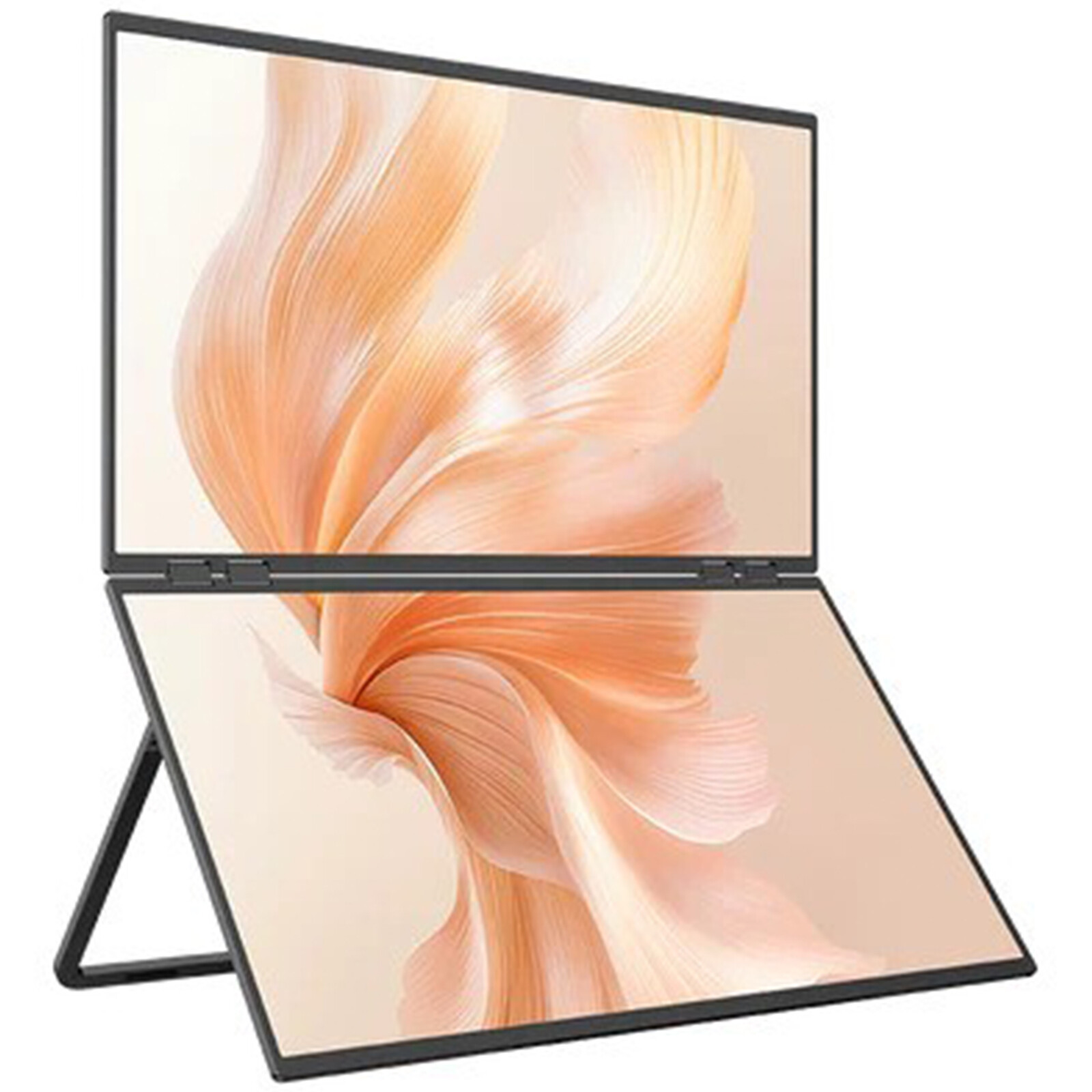 UPERFECT 23.8″ 1080P 100Hz Dual Screen Portable Computer Monitor with Stand&VESA