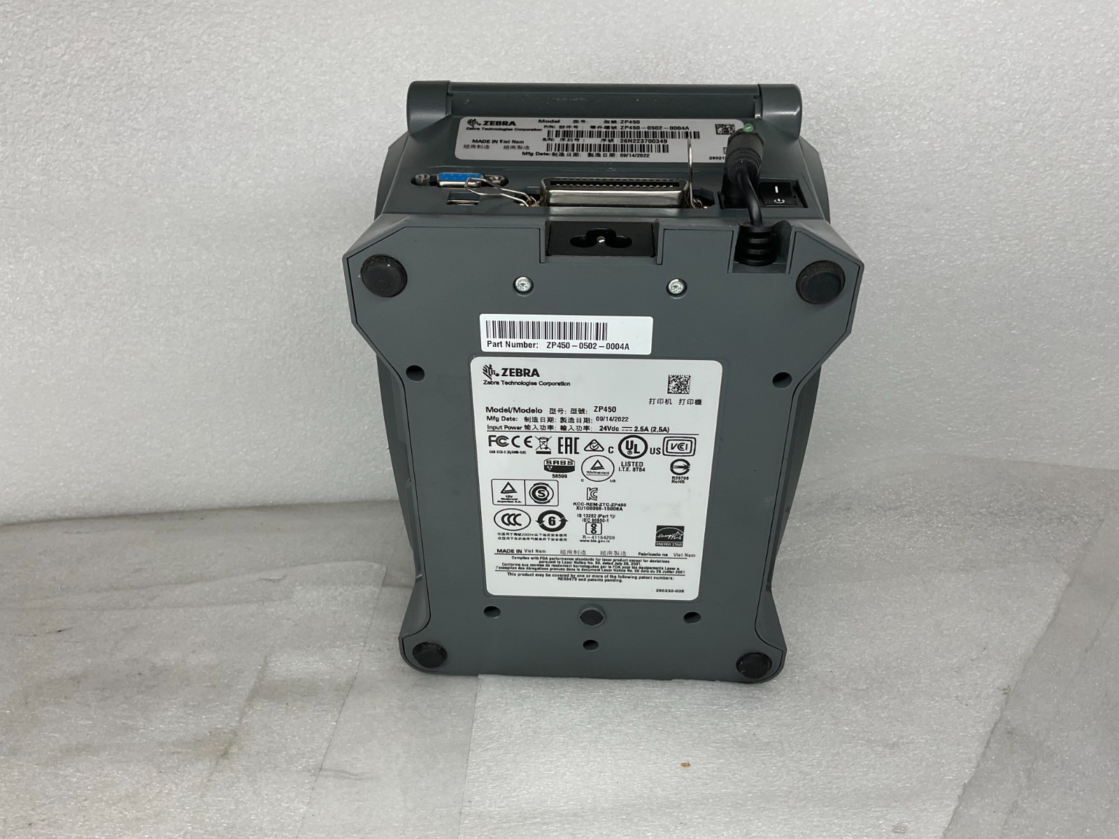 Zebra ZP450 ctp Thermal Label Printer
