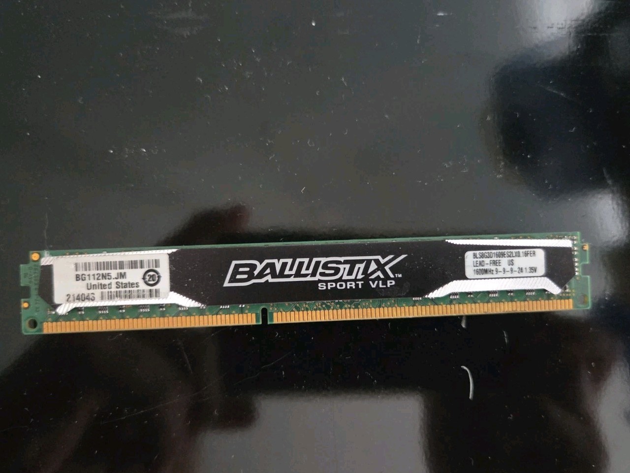 Crucial Ballistix Sport VLP 8GB BLS8G3D1609ES2lX0.16FED 1600MHz 9-9-9 Single