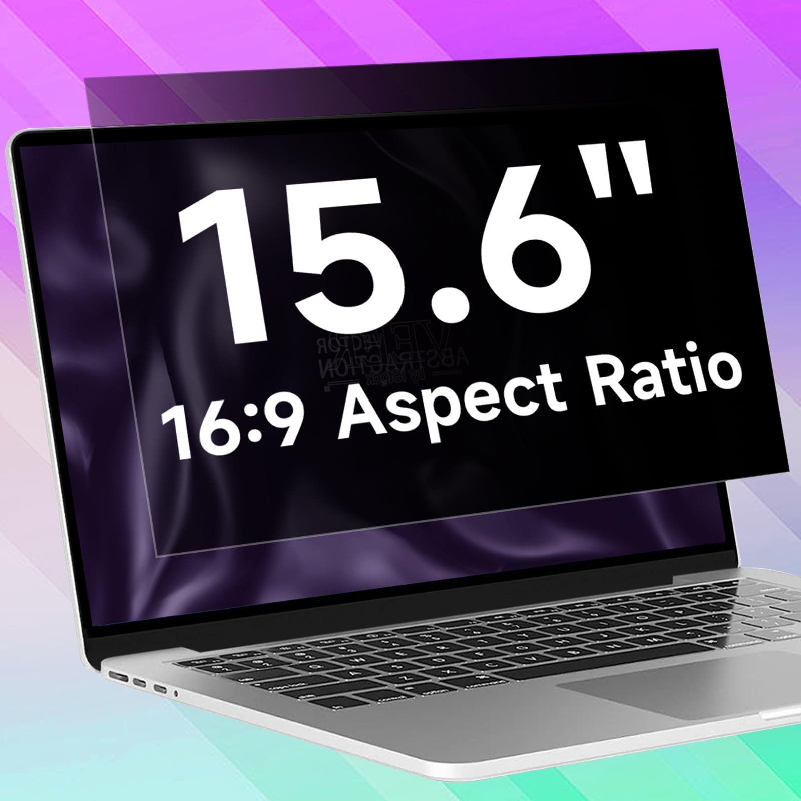 15.6 Inch 1920×1080 Laptop Privacy Screen Filter, Anti Blue Light Glare & Ant…