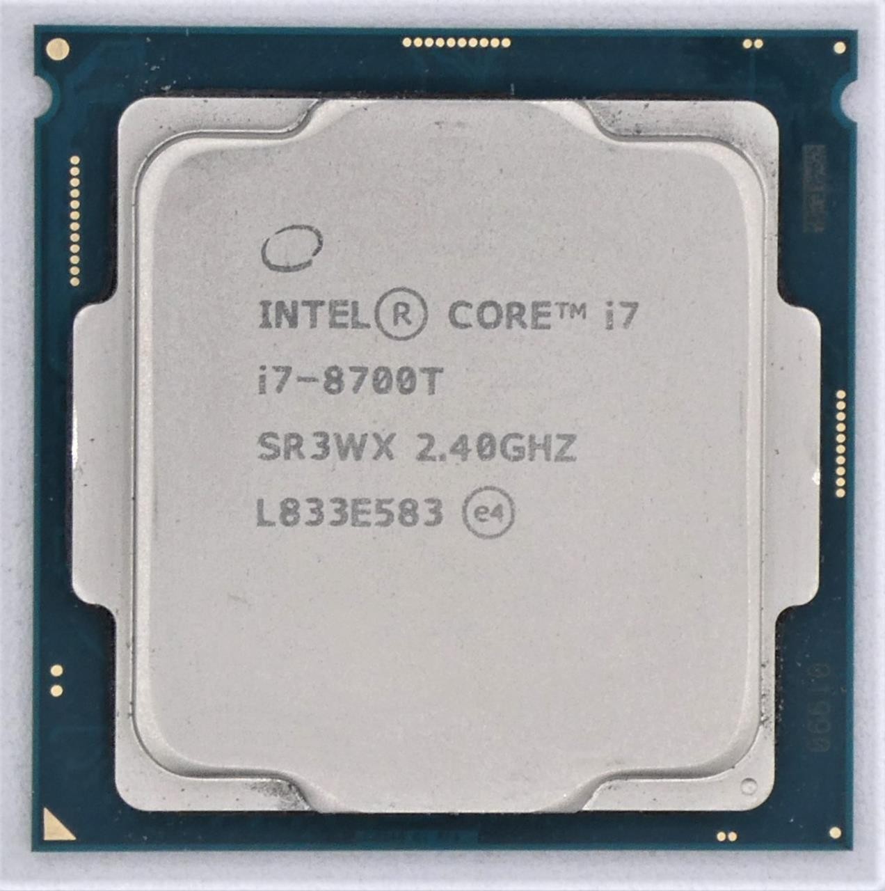 INTEL CORE I7-8700T (6 CORE) 2.40 GHZ (4.00 GHZ W/TB) SR3WX LGA1151 CPU #165801#