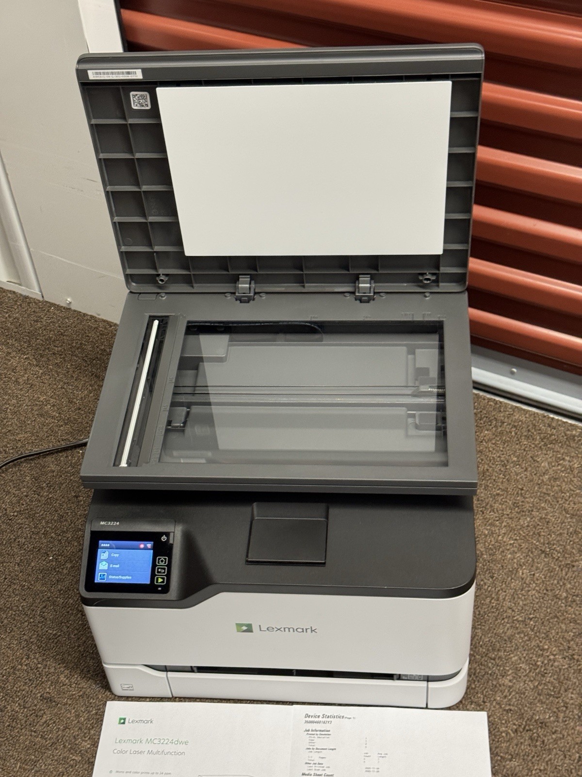 Lexmark MC3224dwe Color Laser All-In-One Printer, Pg: 4 Only, Testing Pages Only