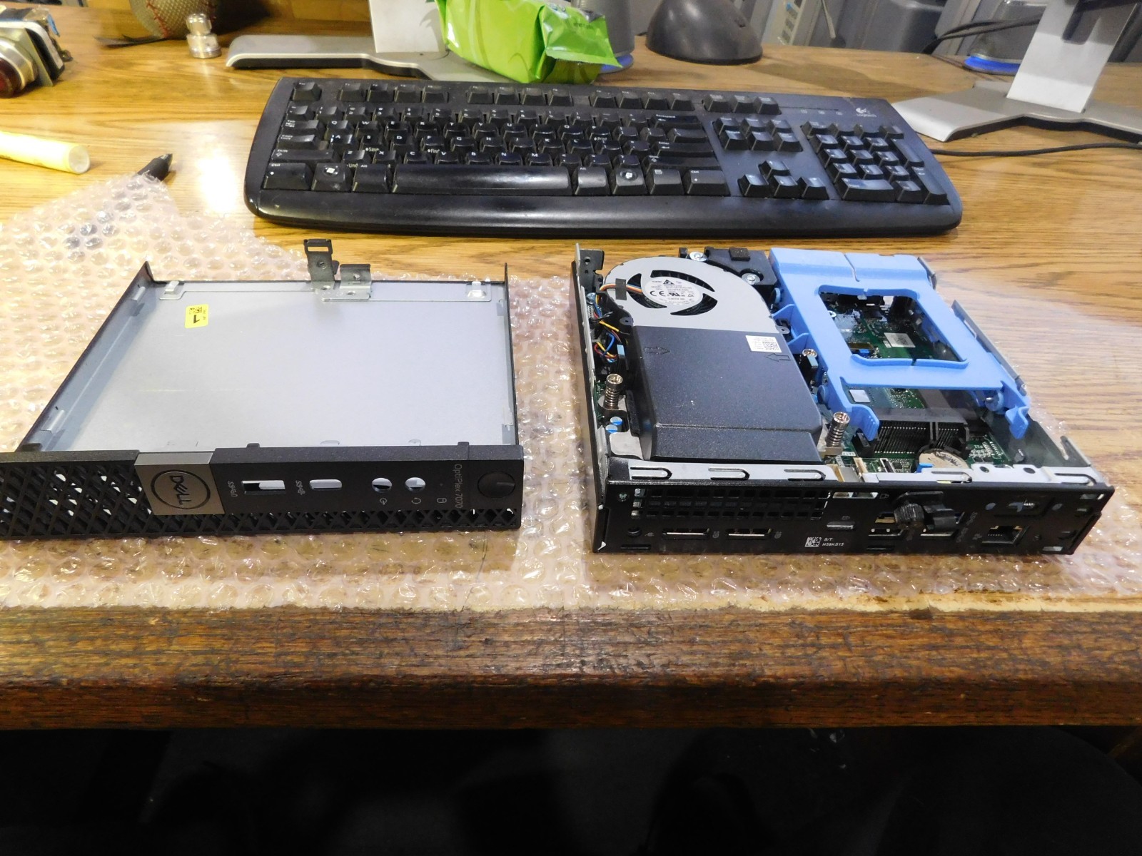 Dell OptiPlex 7070 Micro Computer. No CPU, Memory, HDD, SSD or AC Adapter.