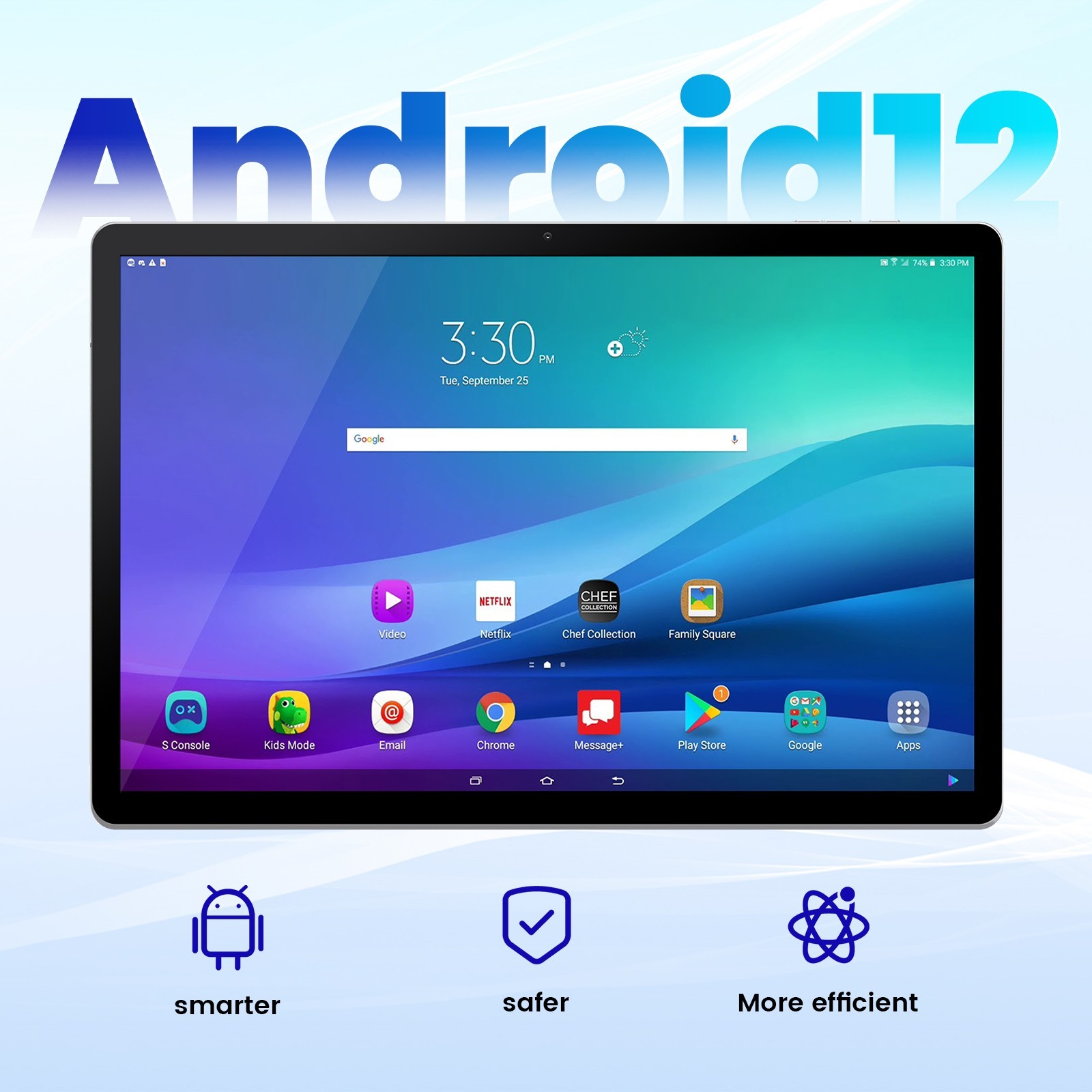7in Kids Tablet PC Android 10 Octa-Core Dual Cameras WiFi Bundle Case 64GB Orang