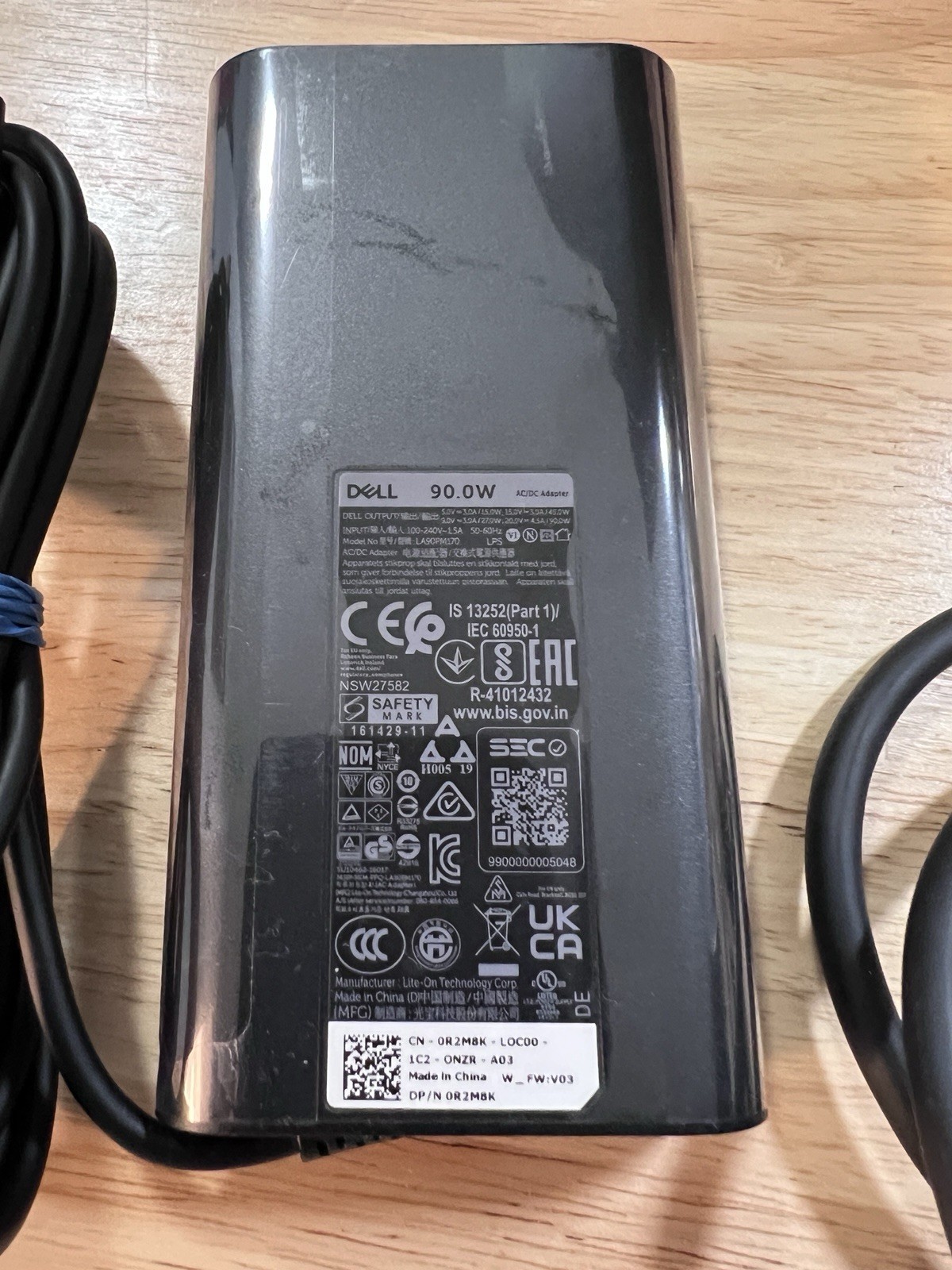 DELL Genuine 90W USB-C Charger for XPS 14” Latitude Series LA90PM170 20V 4.5A US