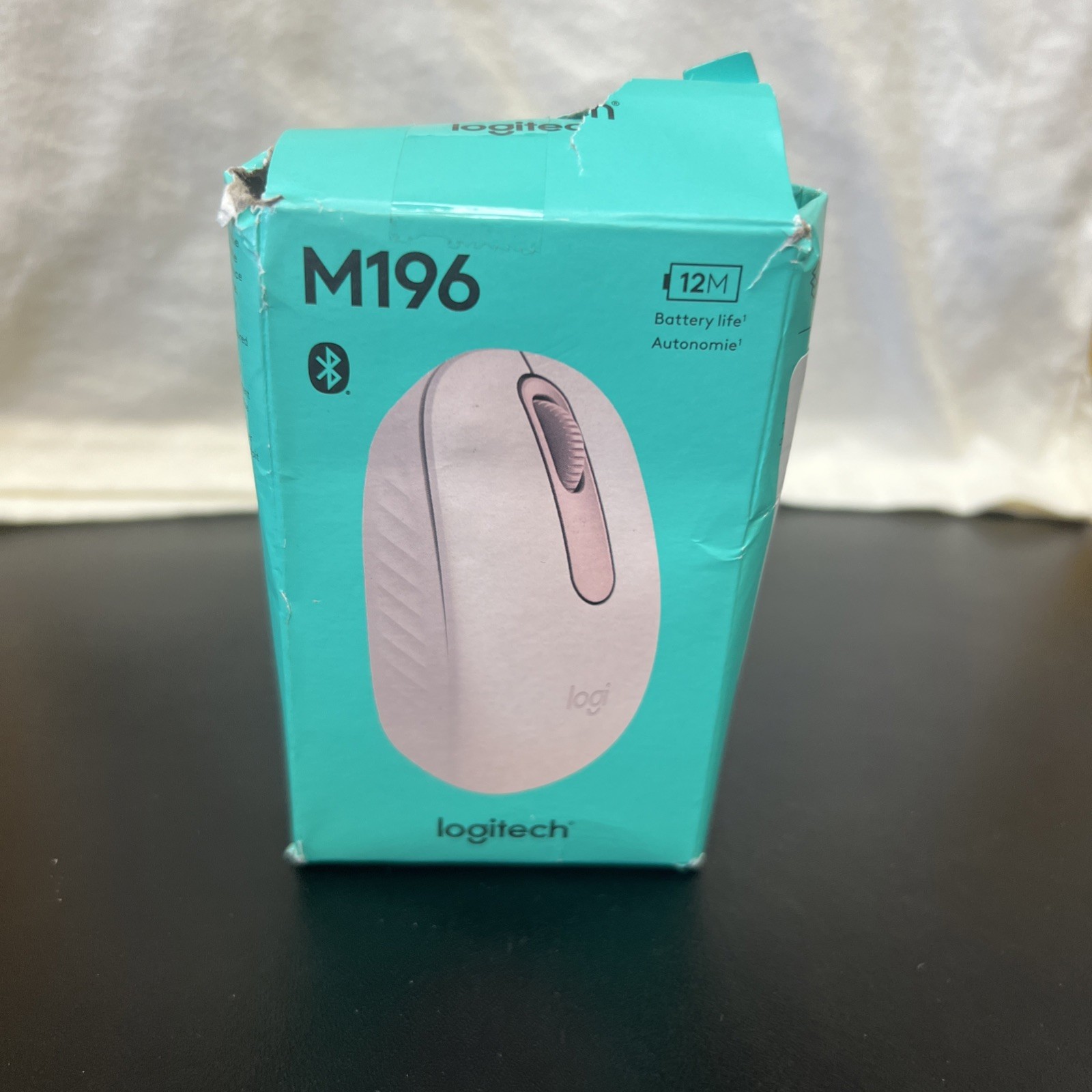 Logitech – M196 Lightweight Bluetooth Wireless Optical Mouse Compact Rose Color