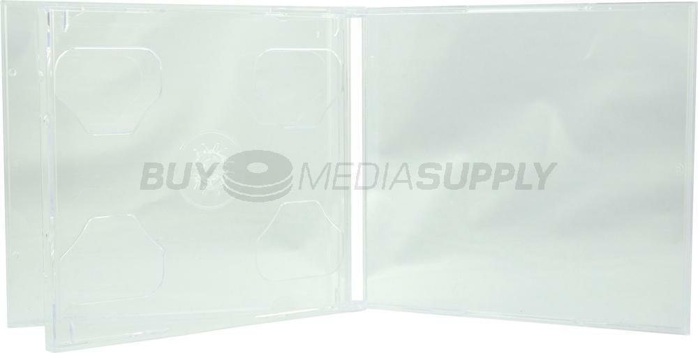 10.4mm Standard Clear Double 2 Discs CD Jewel Case Lot