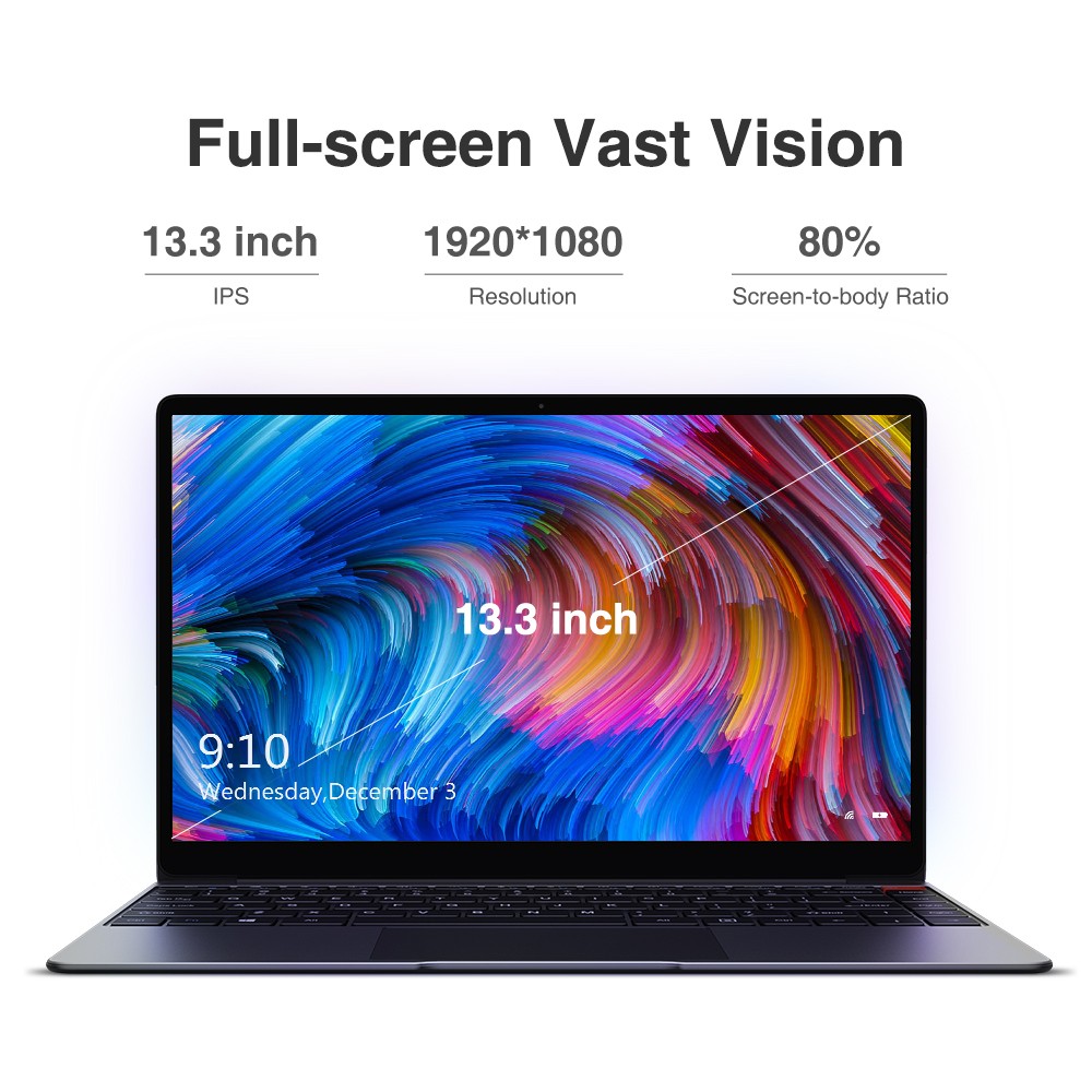 CHUWI 13.3in Aerobook Intel Core Laptop Computer 8G 256G Win11 Backlit keyboard