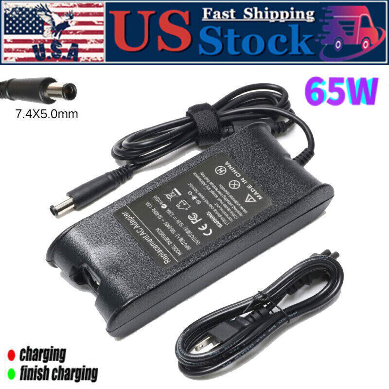 65W Adapter Charger for Dell Latitude 5400 5500 5300 7300 7400 2-in-1 Laptop