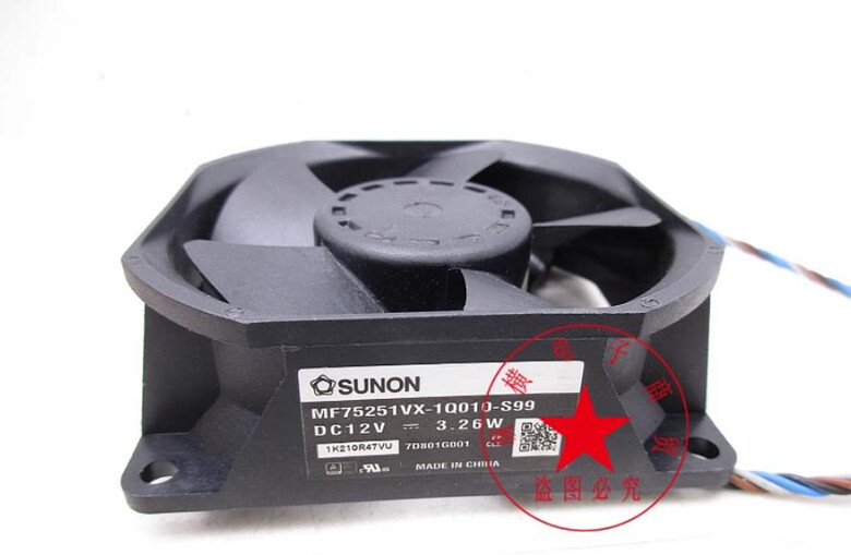 1PC SUNON MF75251VX-1Q010-S99 DC12V 3.26W temperature controlled projector fan