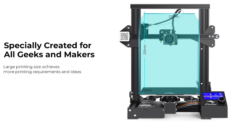 New in Box–Creality Ender 3 PRO–FDM 3D Printer Resume Fast Heat Quiet 180mm/s