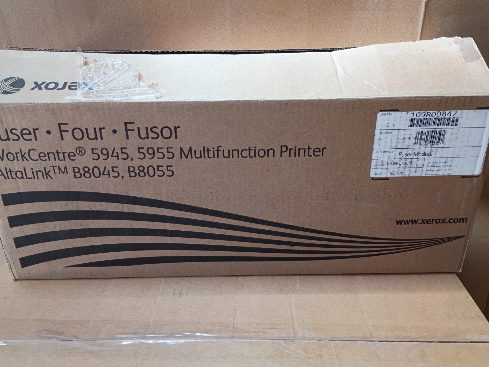 109R00847 Genuine Xerox Fuser Unit WorkCentre 5945 5955 AltaLink Open Box
