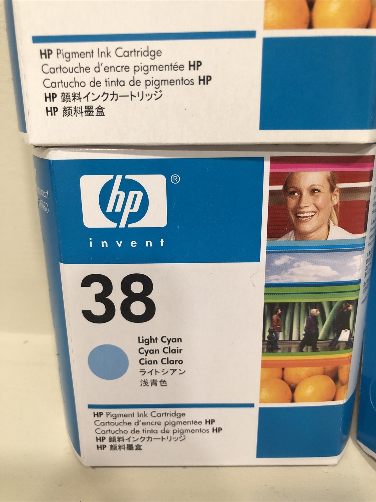 Lot of 4 Mixed Colors Genuine HP Vivera Ink 38 Expired Nov 2008 Sealed BRAND NEW