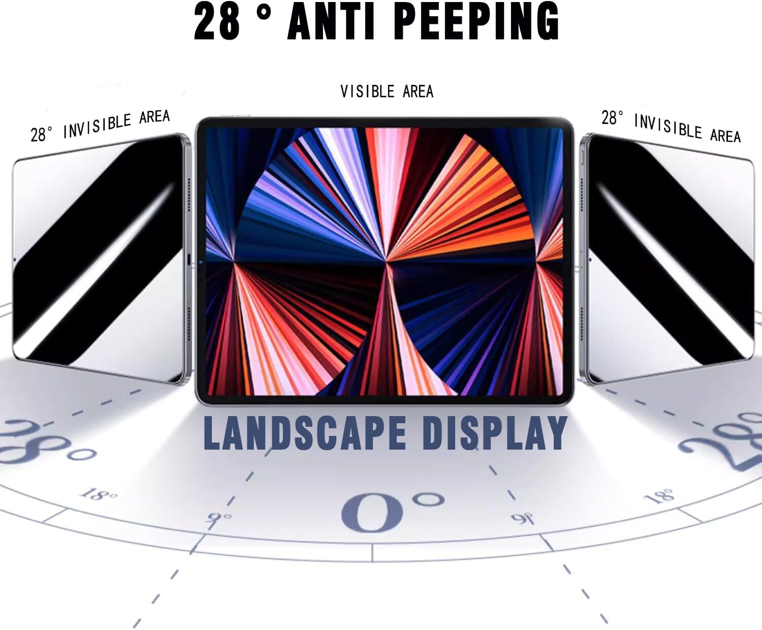 1 Privacy Screen Protector for iPad Mini [8.3 Inch] [Mini 7 A17 Pro hyaline