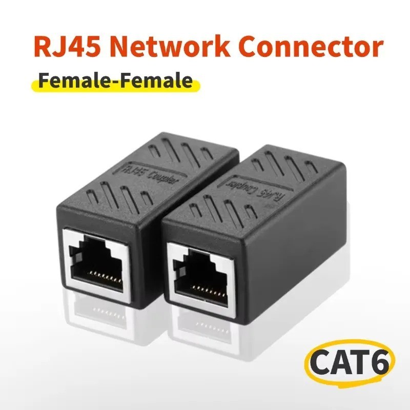 RJ45 Inline Coupler Cat 5 Cat6 Cat6A Ethernet LAN Network Cable Adapter Lot