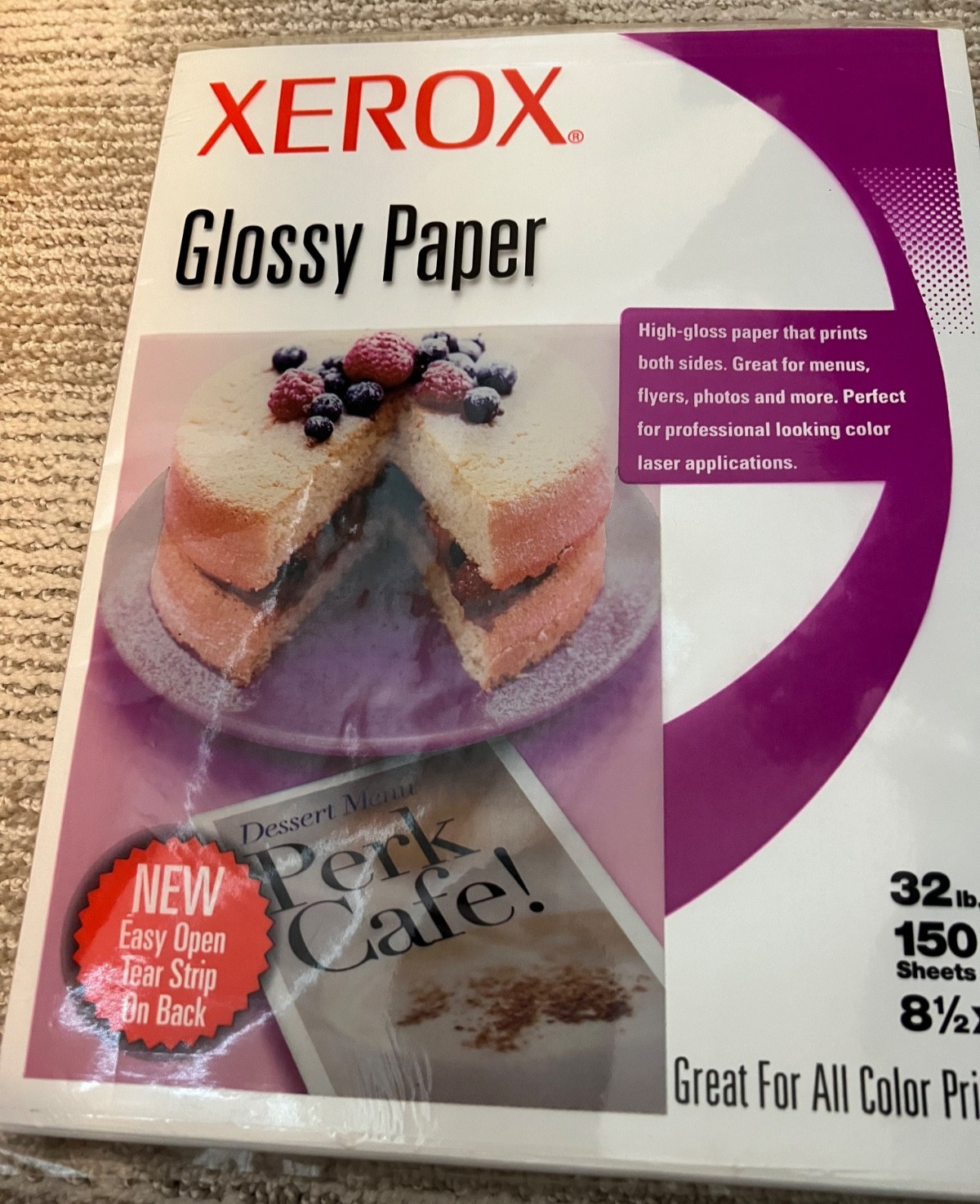 Xerox Vintage 32 Lb Glossy Paper 8.5×11 150 Sheets
