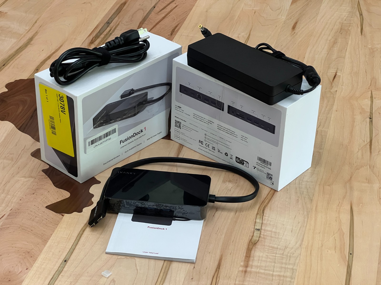 iVANKY FusionDock 1 M4 MacBook Pro Dock Station 150W 12 In 2 Dual 4K 60Hz #3078V