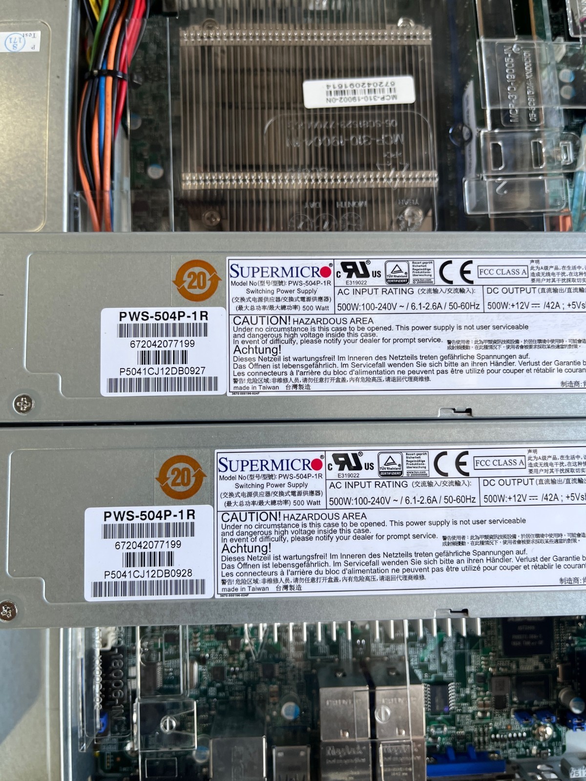 1U Edge Server X11SWW-4TF E3-1270 V6 16GB DDR4 4x 10GB-T 2x PCi-E M.2 NVME 2xPSU