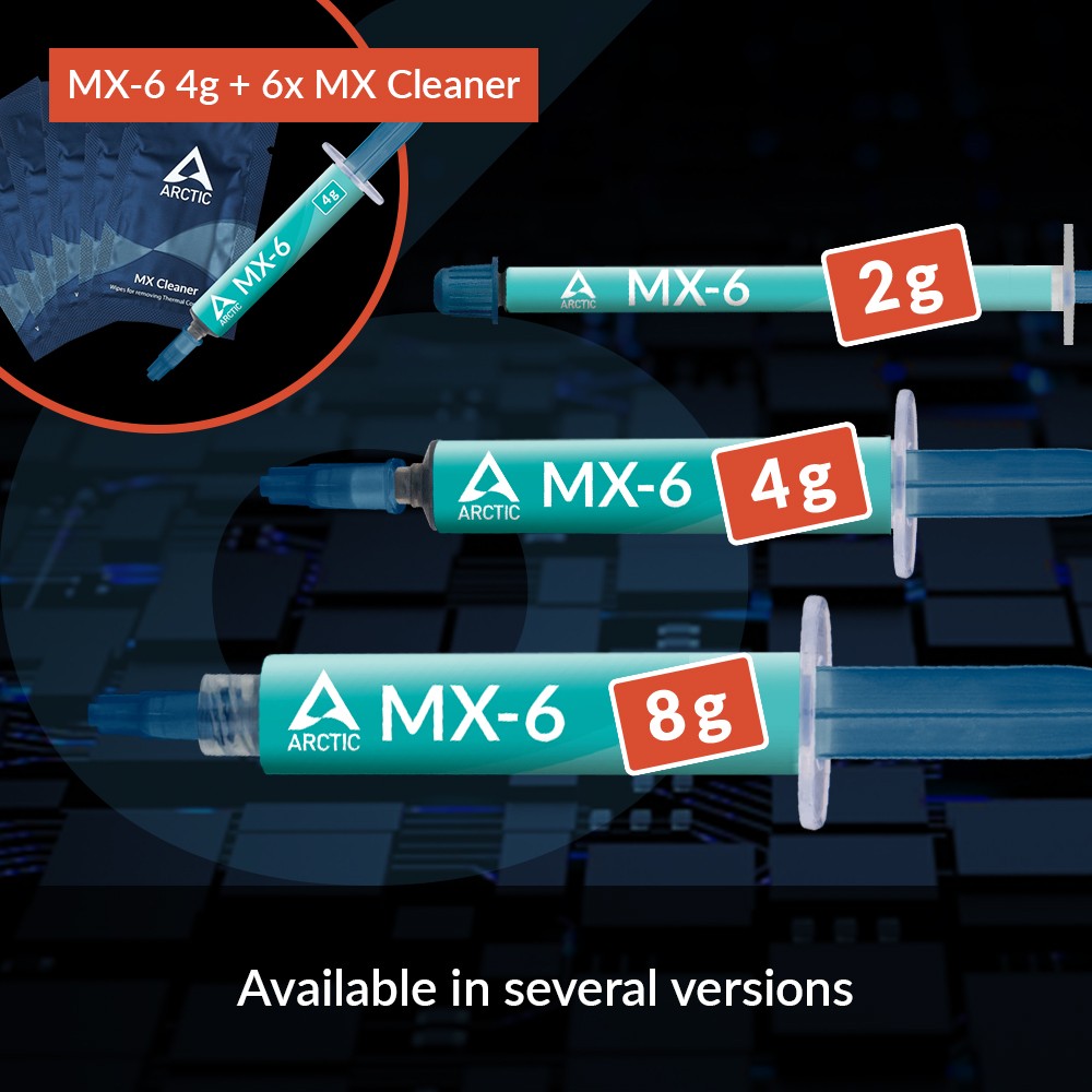 ARCTIC MX-6 (8 g) Ultimate Performance Thermal Paste for CPU GPU Laptop Grease