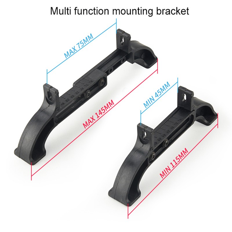 Ococoo 2x Black Radiator Mounting Bracket External Holder for 120/240/360/480mm